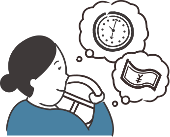 時間も給与も、自分で自由に選べます