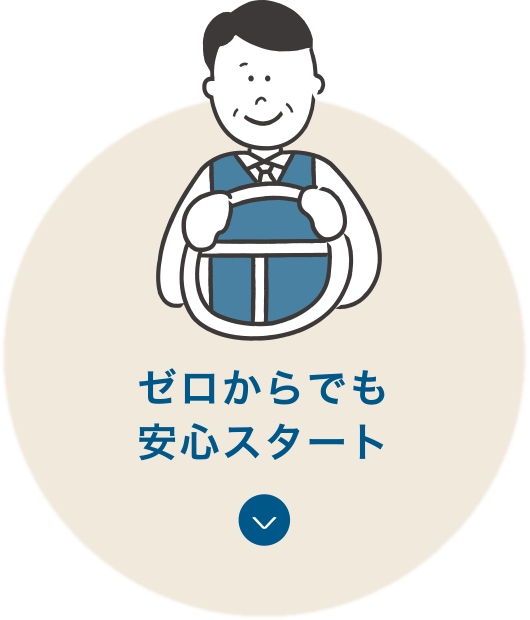 ゼロからでも安心スタート